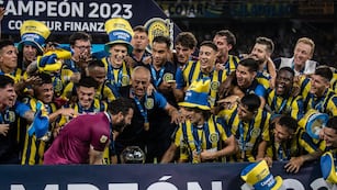 Los futbolistas salieron campeones de la Copa de la Liga Profesional 2023 en Santiago del Estero.
