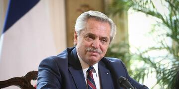 El presidente Alberto Fernández en Francia.