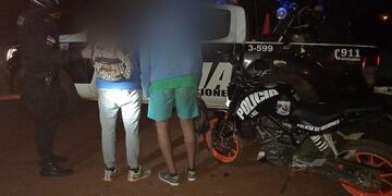 Fueron detenidos tras evadir un control policial.