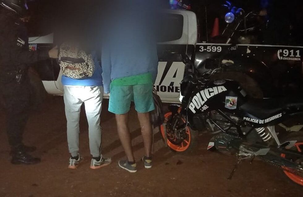 Fueron detenidos tras evadir un control policial