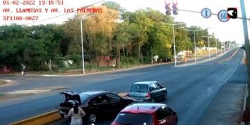 Posadas: atropelló y se dio a la fuga con una peligrosa maniobra.