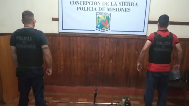 Recuperan objetos que habían sido robados en Concepción de la Sierra.