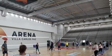 Alumnos jugando a "Newcom" en el Arena VCP.