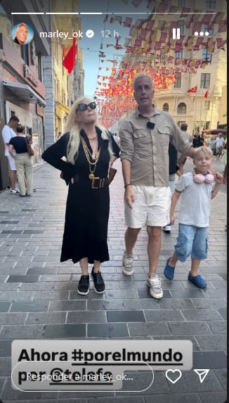 Marley con Susana Giménez en Por el Mundo