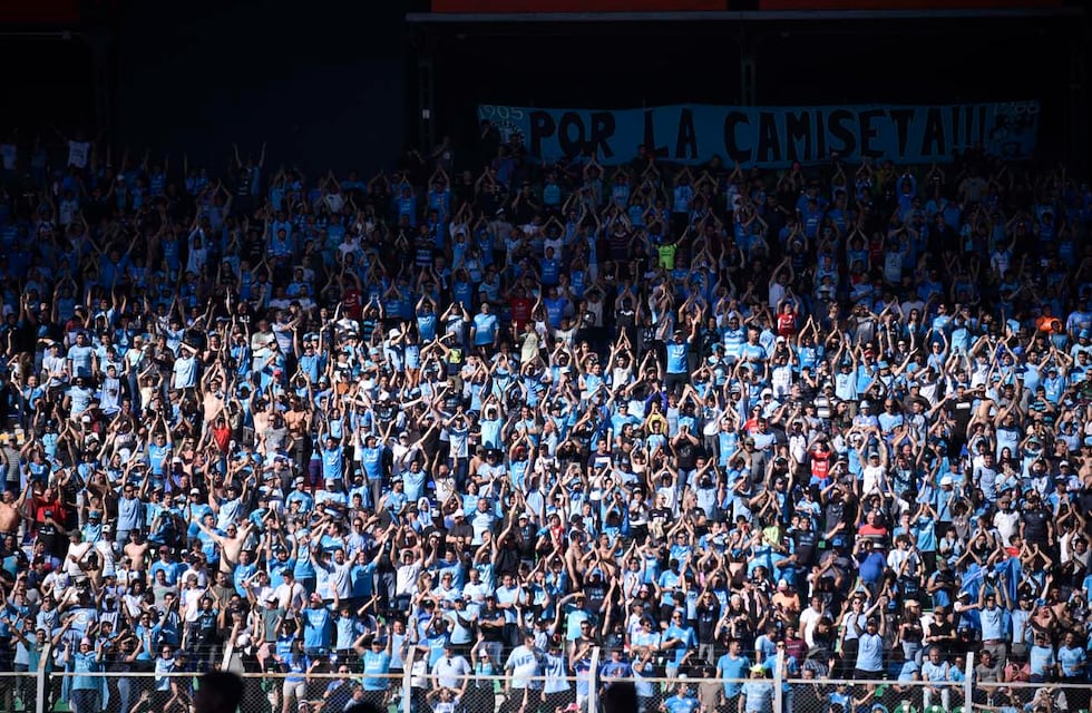 La postal de los hinchas de Belgrano en San Luis