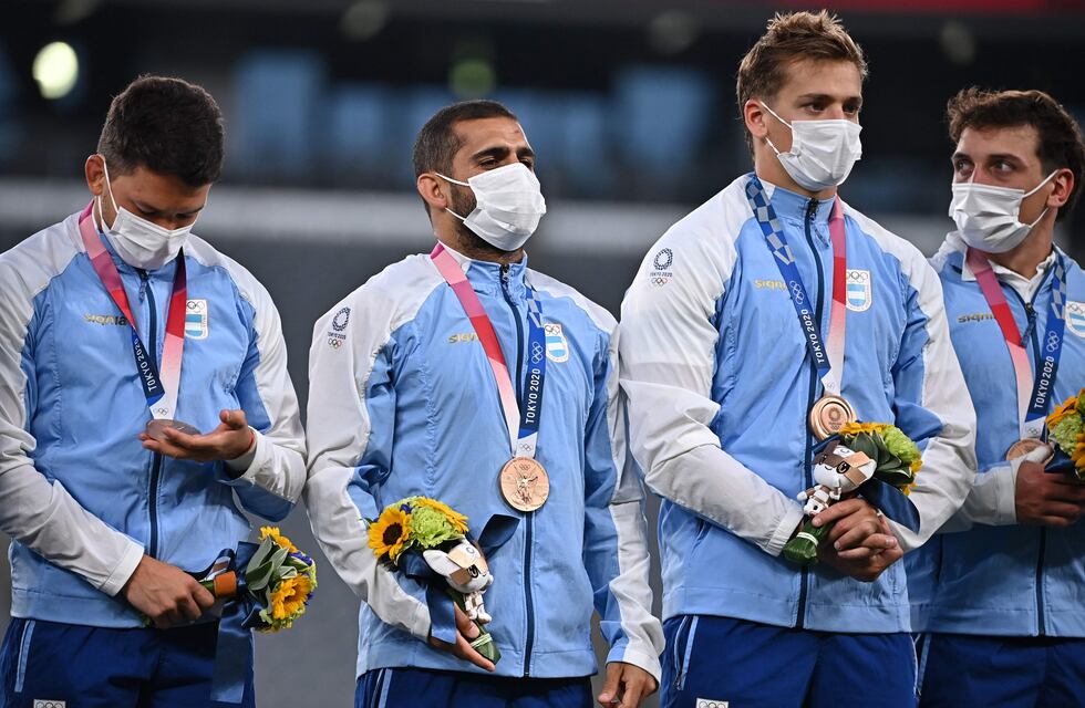 Juegos Olímpicos: el momento en que Los Pumas recibieron la medalla de bronce