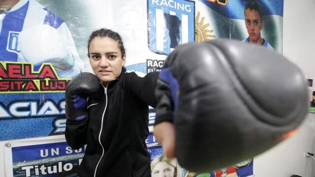 La Princesita Luján, actual referente del boxeo femenino.