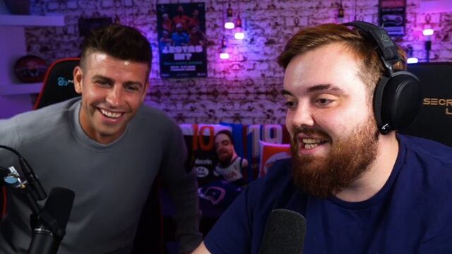 Ibai Llanos y Gerard Piqué en una transmisión en Twitch.