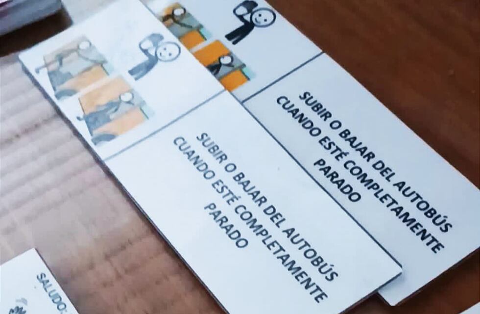 Combis más accesibles para los tresarroyenses: instalaron Pictogramas