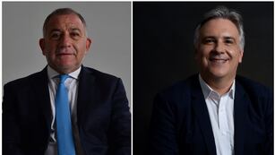 Luis Juez, de Juntos por el Cambio, y Martín Llaryora, de Hacemos Unidos por Córdoba.