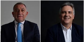 Luis Juez, de Juntos por el Cambio, y Martín Llaryora, de Hacemos Unidos por Córdoba.