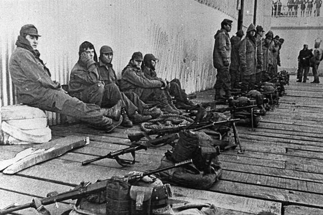 Soldados de Malvinas. Foto ilustrativa.