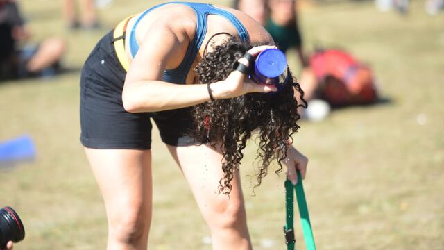 El sol de la siesta estuvo abrasador en Santa María de Punilla. (Javier Ferreyra)