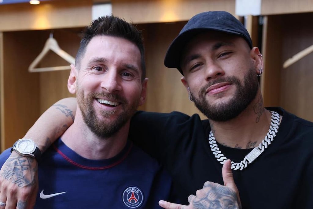 Neymar y Leo. Foto: Instagram.