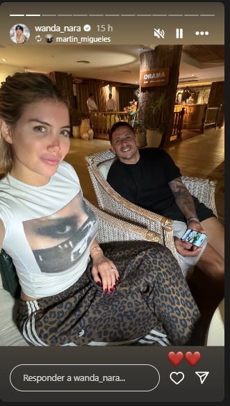Así reveló Wanda Nara su romance con Martín Migueles