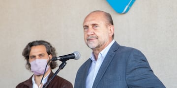 Omar Perotti habló de la situación sanitaria en la inauguración del primer tramo de la RP 63.