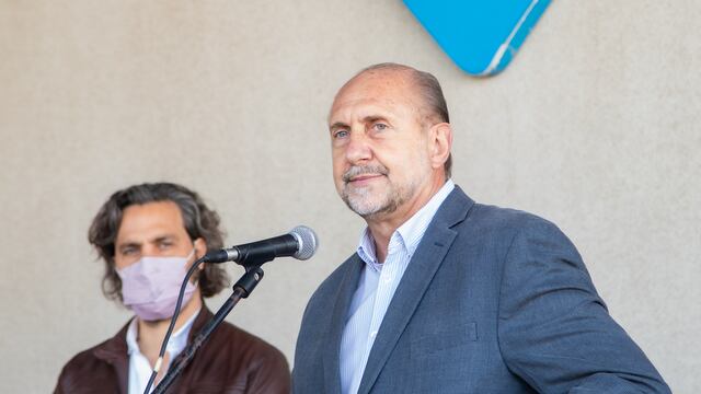 Omar Perotti habló de la situación sanitaria en la inauguración del primer tramo de la RP 63.