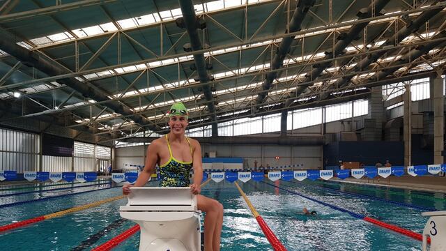 Eli Noriega tuvo una muy buena participación en el Argentino de Natación en Buenos Aires