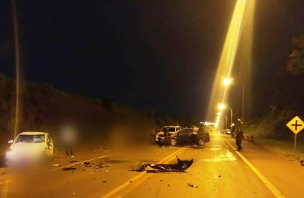 Se registró un cuádruple choque sobre la Ruta Nacional 14 en Oberá