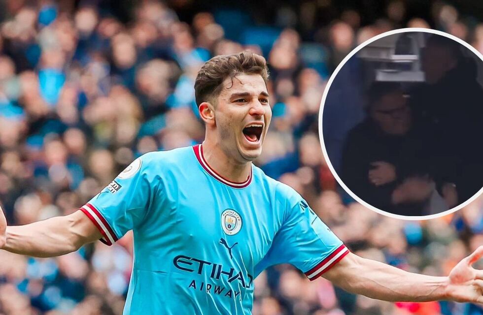 Desaforado: el festejo de Erling Haaland tras el gol de Julián Álvarez al Liverpool