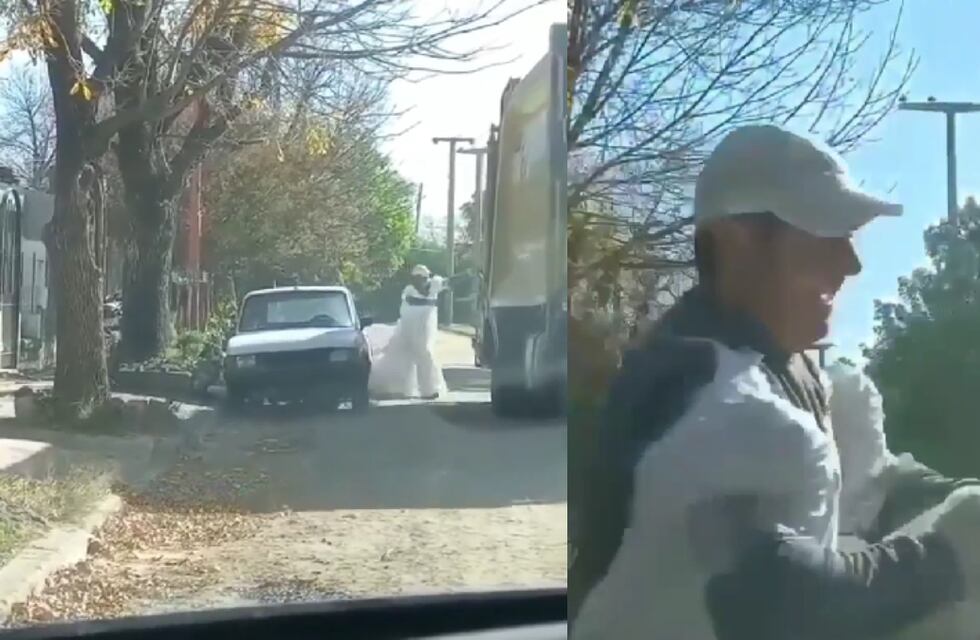 Córdoba da para todo: un recolector de basura sorprendió a los vecinos con una inesperada vestimenta
