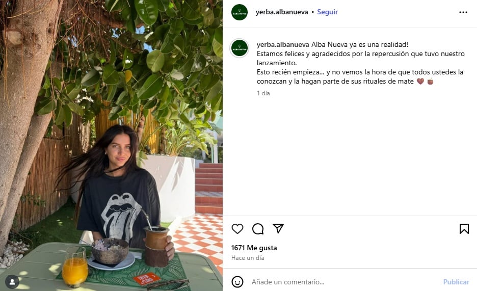 Zaira Nara lanzó su yerba mate
