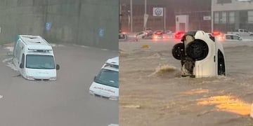 Impactante temporal en Bahía Blanca.