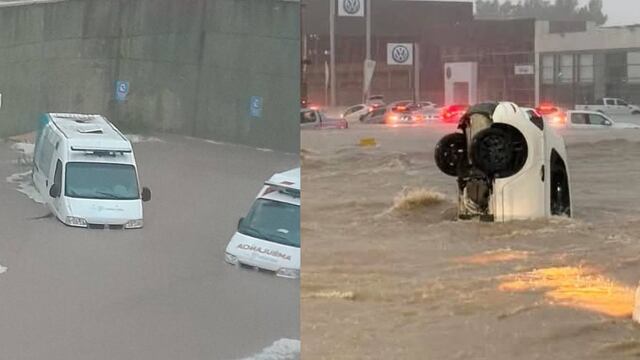 Impactante temporal en Bahía Blanca.