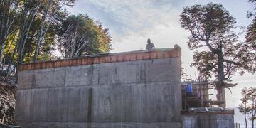 Avanza la construcción de la cisterna para el sector KyD.