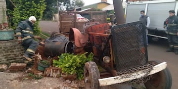 Un hombre falleció tras un accidente con un tractor en Alem