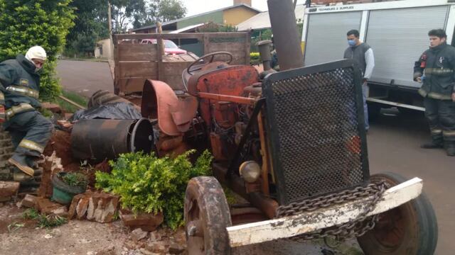 Un hombre falleció tras un accidente con un tractor en Alem