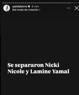 Nicki Nicole y Lamine Yamal le habrían puesto fin a su relación.