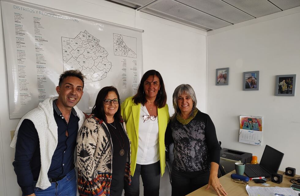 García y Lagrecca en viaje por gestiones en aspectos educativos