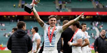 En Londres, Los Pumas 7s cerraron una temporada histórica y se quedaron con el título. (Prensa UAR)