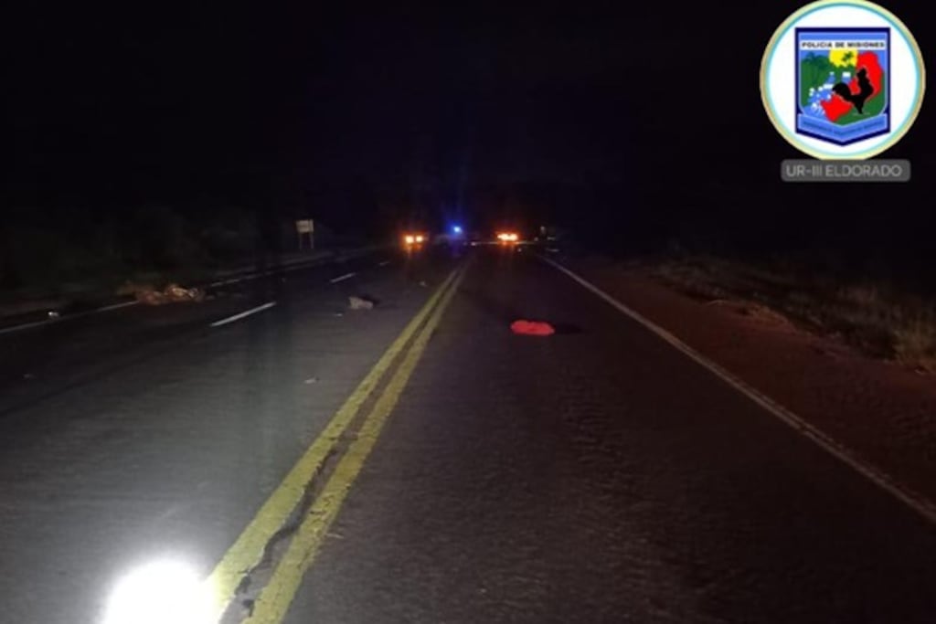 Trágico choque en la Ruta Nacional 12: murieron dos motociclistas en Colonia Victoria.