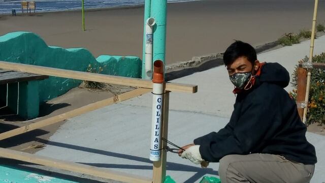 En las playas del Distrito de Tres Arroyos se colocaron contenedores para tirar las colillas de los cigarrillos