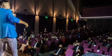 El intendente autorizó los espectáculos con público pero cumpliendo estrictos protocolos sanitarios. Gentileza Municipalidad de San Martín