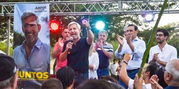 Rogelio Frigerio llega al Congreso.