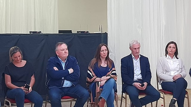 María Eugenia Vidal, en la reunión de la Mesa Provincial de Juntos por el Cambio en Rafaela