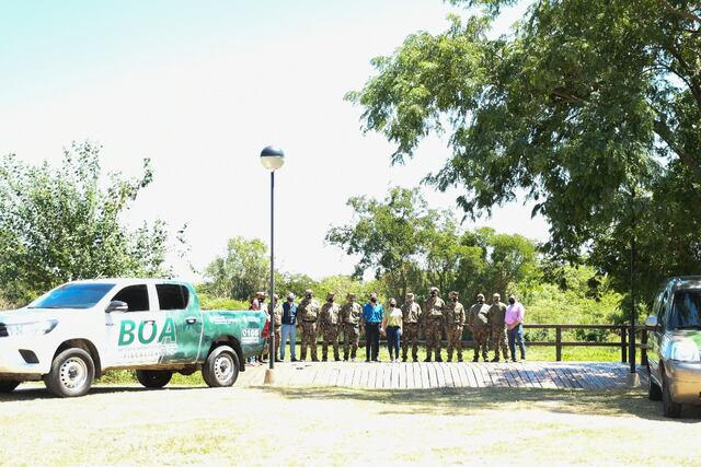 La entrega se realizó hoy en el Parque de la Democracia.