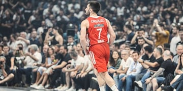 Facundo Campazzo jugó su último partido en el Estrella Roja de Serbia y todo apunta a que regresará al Real Madrid. (Liga ABA)