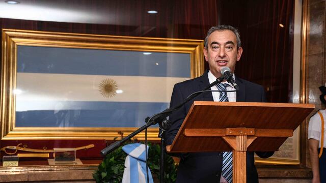 Pablo Javkin el el acto por el Día de la Creación de la Bandera