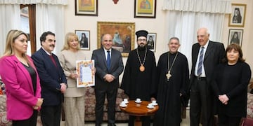 El Arzobispo de la Iglesia Ortodoxa, Monseñor El Khoury fue recibido por el gobernador Juan Manzur
