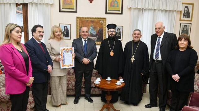 El Arzobispo de la Iglesia Ortodoxa, Monseñor El Khoury fue recibido por el gobernador Juan Manzur