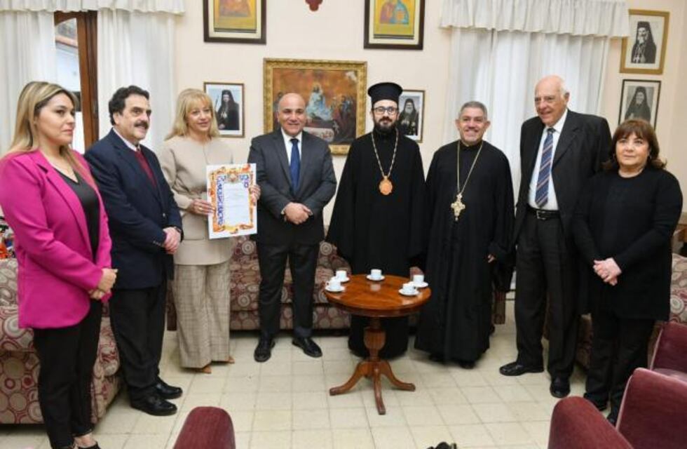 El Arzobispo de la Iglesia Ortodoxa, Monseñor El Khoury fue recibido por el gobernador Juan Manzur