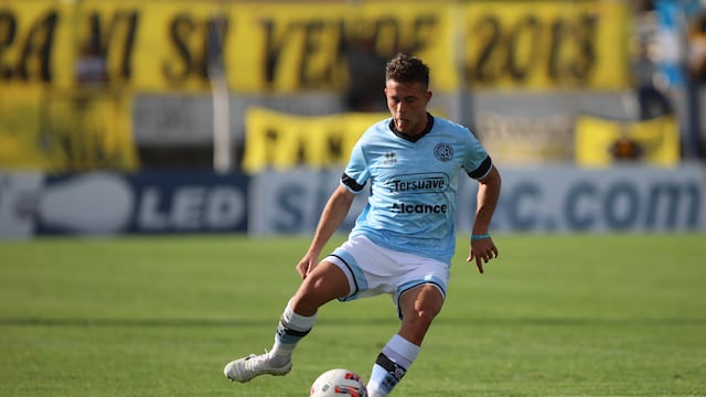 Santiago Longo, volante de Belgrano, otra vez figura en Tandil. (Prensa de Belgrano)