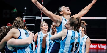 Las Panteras le ganaron a República Checa en su tercer partido del Mundial. Foto: @Voley_FeVA