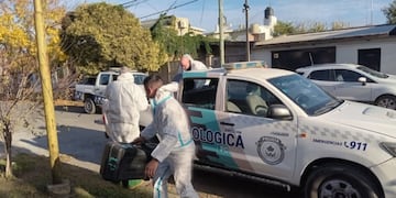Un humo tóxico invadió un barrio de Berisso este jueves.