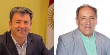 Elecciones en La Falda: Javier Dieminger, de Juntos por el Cambio, y el legislador Miguel Maldonado, del Frente de Todos. (La Voz)