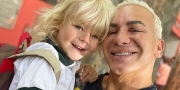 Flavio Mendoza y su hijo Dionisio.